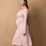 Twist Off shoulder Dress
