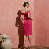 Claire Off-Shoulder Maternity Dress