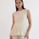 Collette Linen Knit Feeding Tank