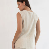 Collette Linen Knit Feeding Tank