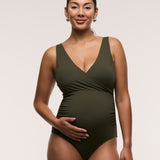 Cross Front One Piece Swimsuit