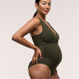 Cross Front One Piece Swimsuit