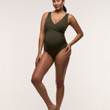 Cross Front One Piece Swimsuit