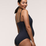 Cross Front One Piece Swimsuit