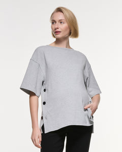 Luna Button Cotton Top