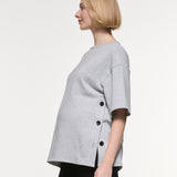 Luna Button Cotton Top