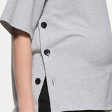 Luna Button Cotton Top