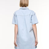 Luna Denim Shirt  Maternity Dress
