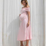 Off Shoulder Midi Dress
