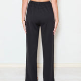 Pull-On Wide Leg Pants