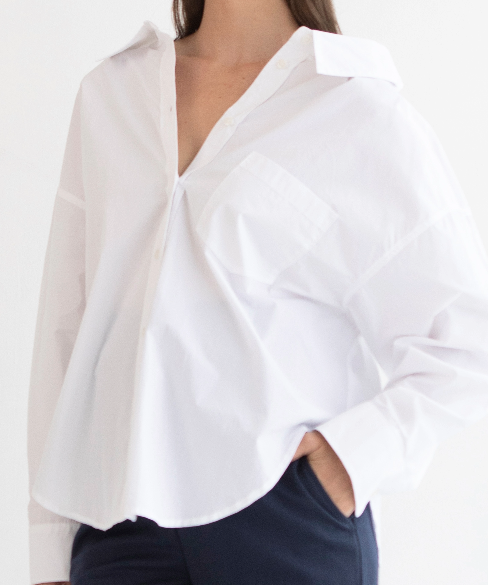 V-Neck Oversize Shirt