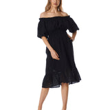 Reve Off Shoulder Midi Dress