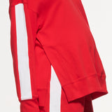 Side Split Stripe Cotton Top