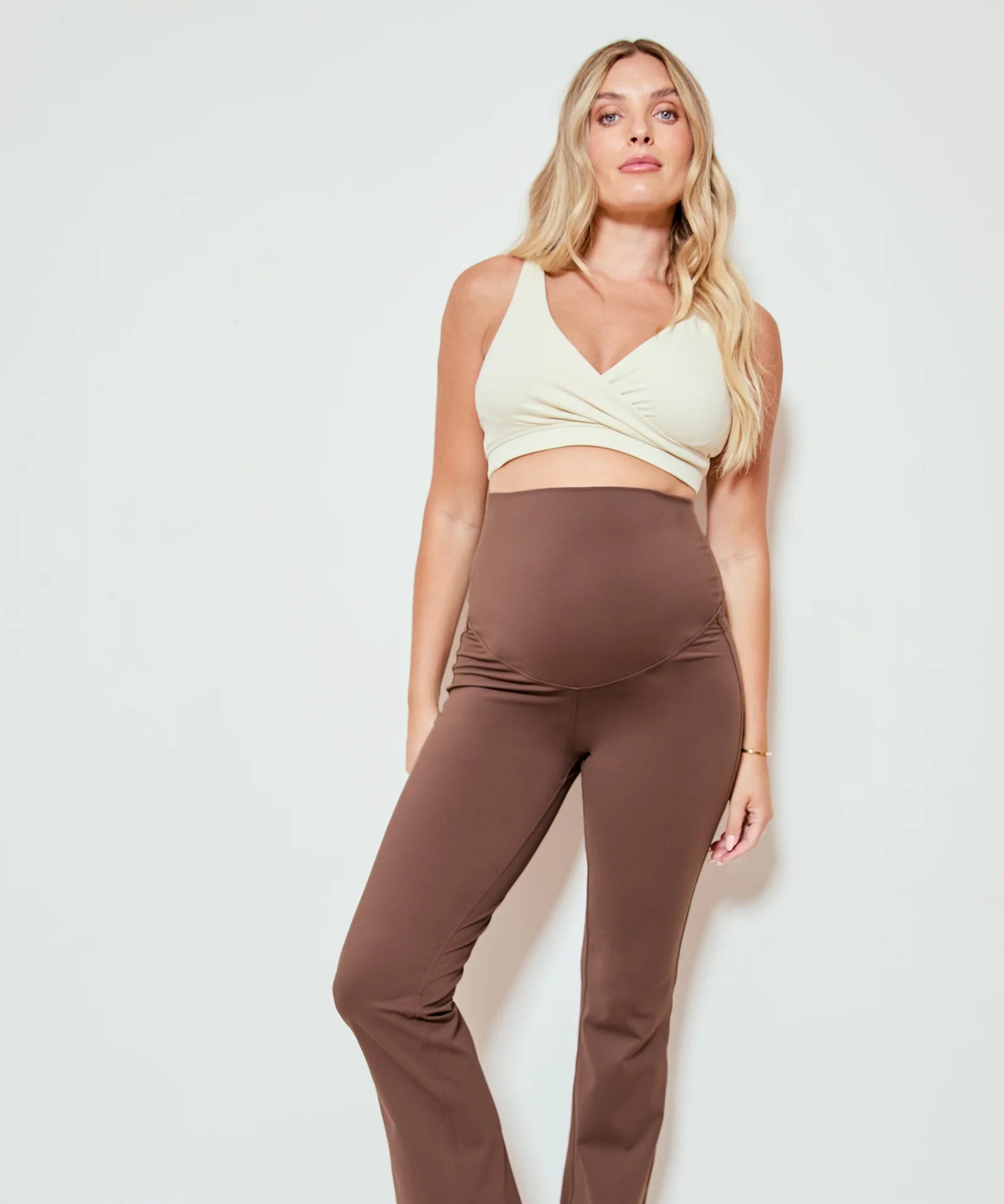 Straight Flare Overbelly Leggings
