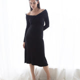 Twist Off shoulder Dress