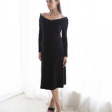 Twist Off shoulder Dress