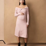 Twist Off shoulder Dress