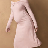Twist Off shoulder Dress